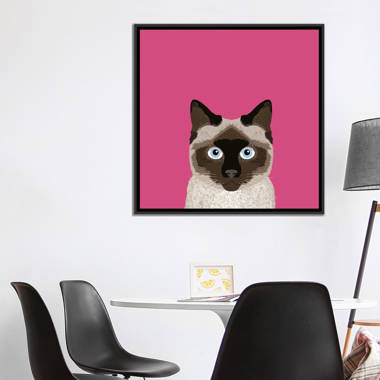 Tuxedo Cat Drink Coffee and Know Things - Wrapped Canvas Textual Art Trinx Size: 14 H x 11 W x 1.25 D