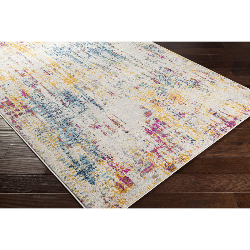 Modern Abstract Multicolour/Blue, Runner 80 x 220cm