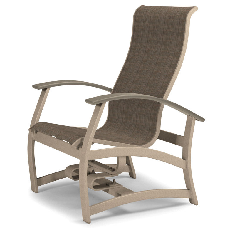 Belle Isle Outdoor Swivel Lounge Chair, Textured Black, Bristol Taupe Sunbrella®, Desert P60