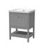 Old London Bexley 600mm Fern Green 1 Drawer Floor Standing Vanity Unit-134737023-134737025
