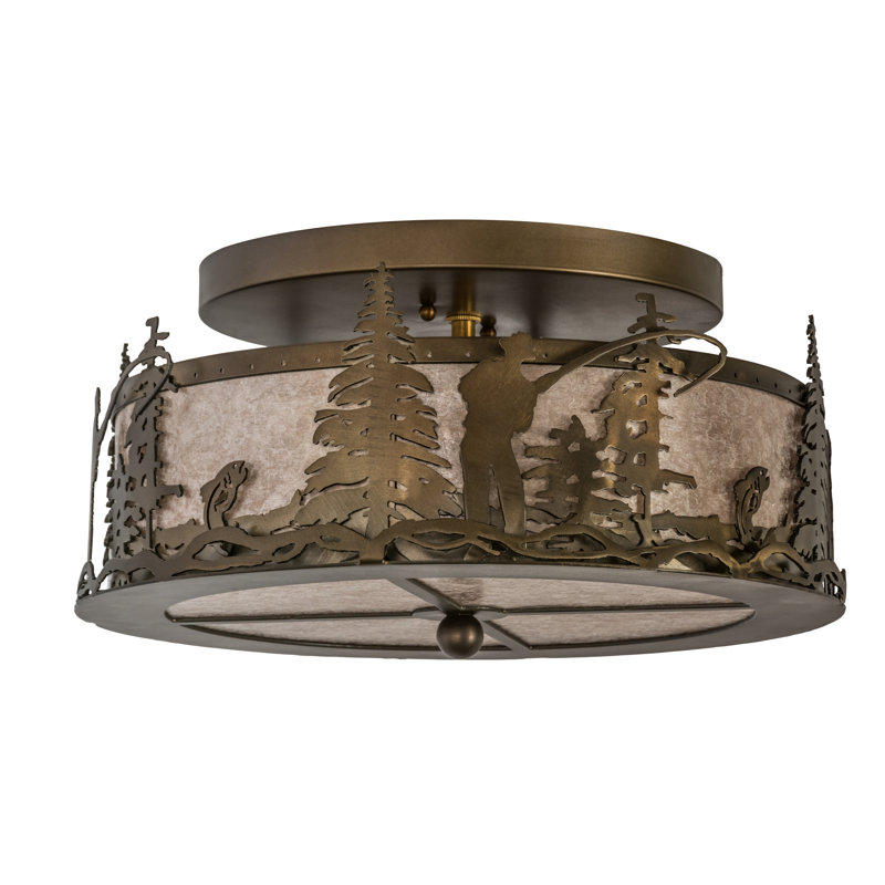 Mica Semi Flush Mount