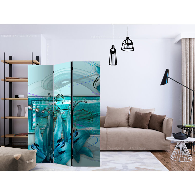 135cm W x 172cm H 3 - Panel Wood Folding Room Divider