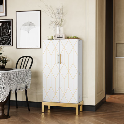 Armoire de rangement pour garde-manger de 45 po avec tablettes réglables Gints