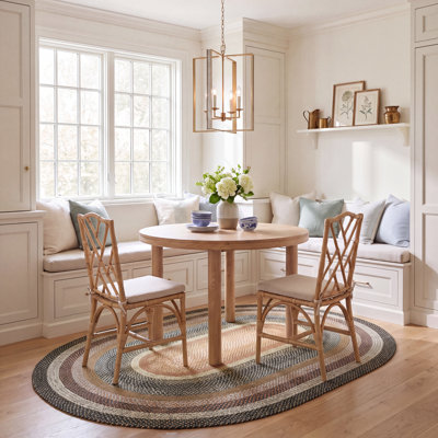 Georgina Hand Woven Performance Machine Washable Geometric Indoor/Outdoor Area Rug