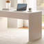 Bureau d'écriture à double tiroir Creamy-785984195