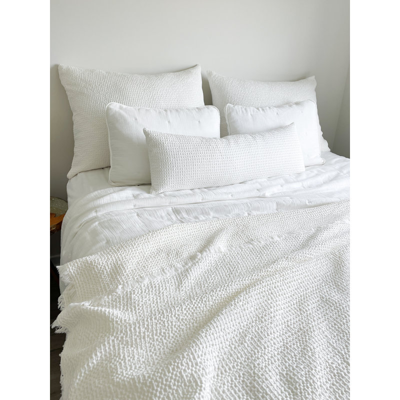 Blanket, White, 68" x 68"