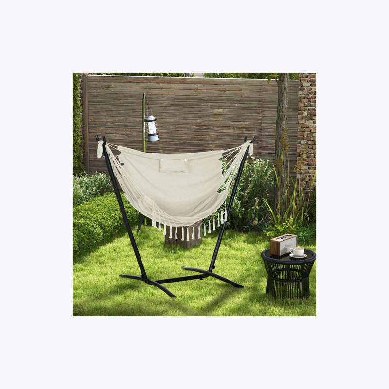 Chaise longue de hamac avec support Outsunny