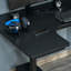 Barkell L-Shaped Metal Base Executive Desk