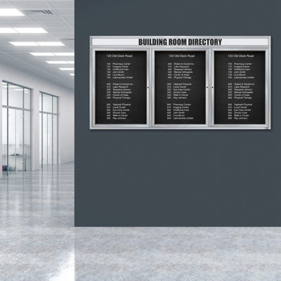 Carte à fixation murale délimitée directory cabinet