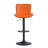 Swivel Adjustable Height Faux Leather Bar Stool-376865814