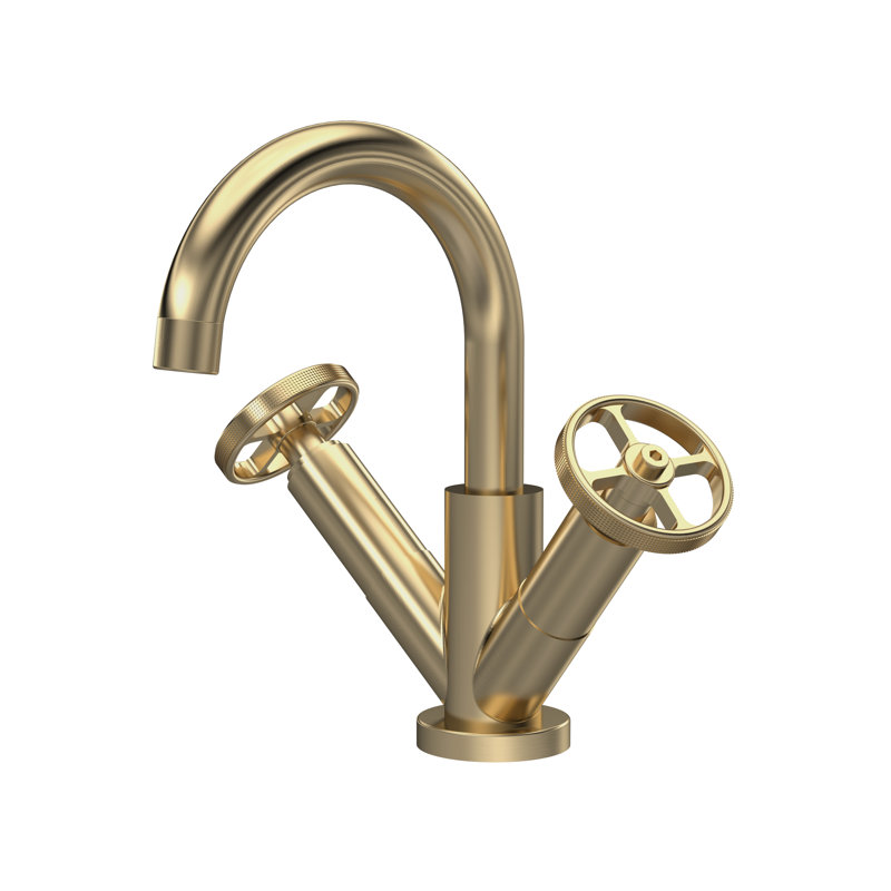 Revolution Mono Basin Mixer with Waste, Brushed Brass