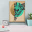  «Gold Geometric Giraffe 1» par Alonzo Saunders, art mural sur toile, 12 po x 16 po-1401312625