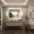 Molly Frameless LED Front Light and Backlit 3 Colors Dimmable Anti-Fog Wall Bathroom Vanity Mirror-446877972