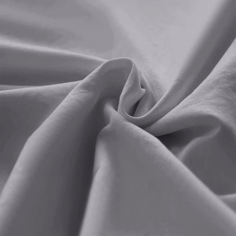 Macklan Microfibre Brushed Pillowcase - Set of 2, Grey