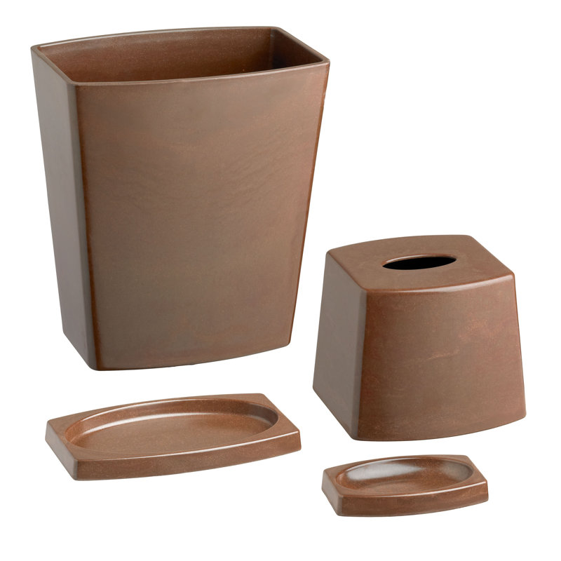 Demaio Bathroom Accessory Set, Chocolate
