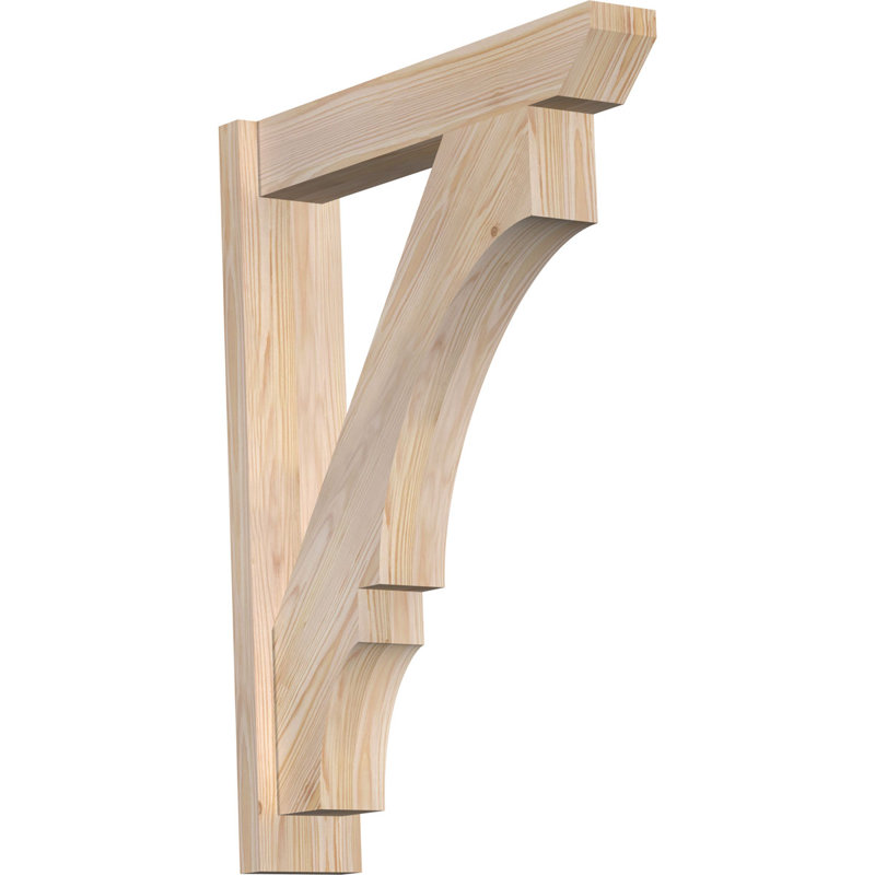 Persienne balboa à lattes en bois rustique, P 18 po x H 30 po, Sapin Douglas de 5 1/2 po (lisse)