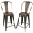 Modern Antique Copper 30" Barstool with Durable Powder Coated Steel Construction-858022521-812556286