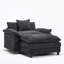 Fauteuil club moderne avec repose-pieds-335454553