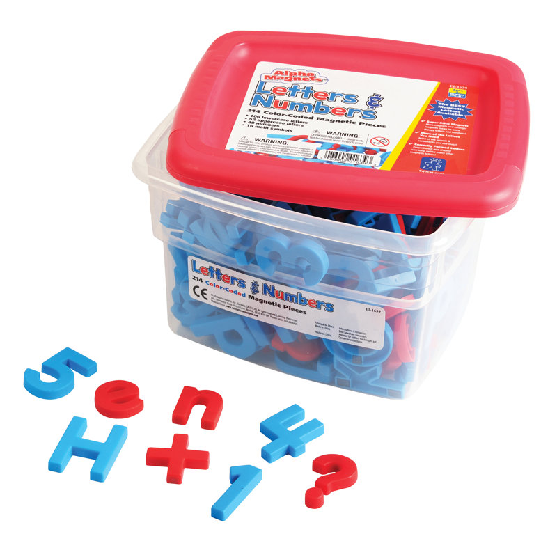AlphaMagnets et MathMagnets avec 214 pièces