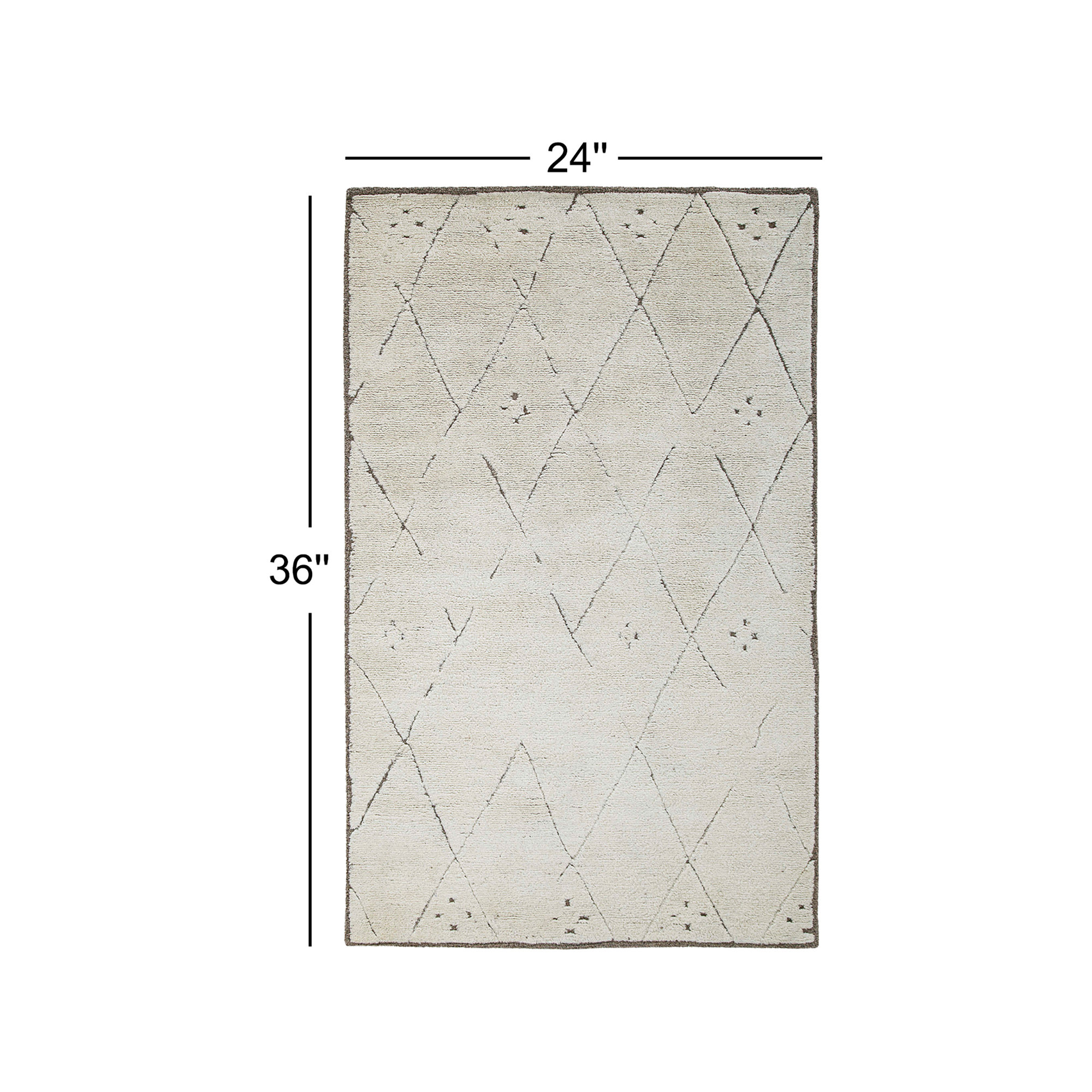 Carolan Hand Tufted Wool Rug, Rectangle 2' x 3'