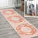 Lesak Ornate Medallion Machine-Washable Orange/Cream Rug