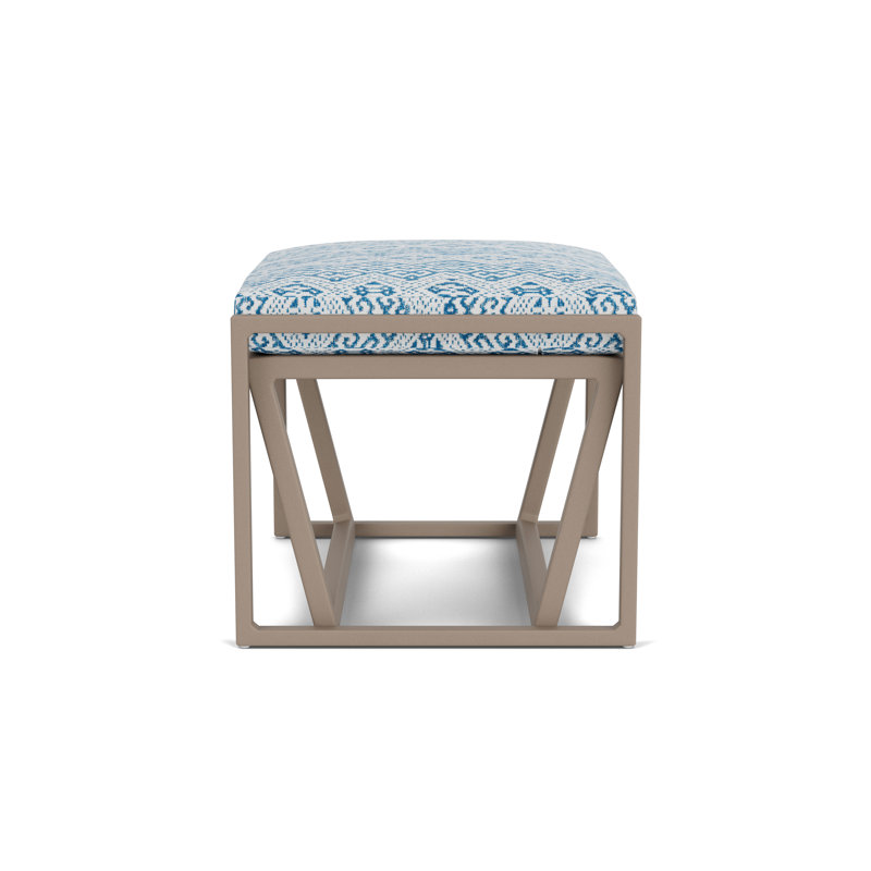 Summit Outdoor Ottoman, French Beige, Aman Capri
