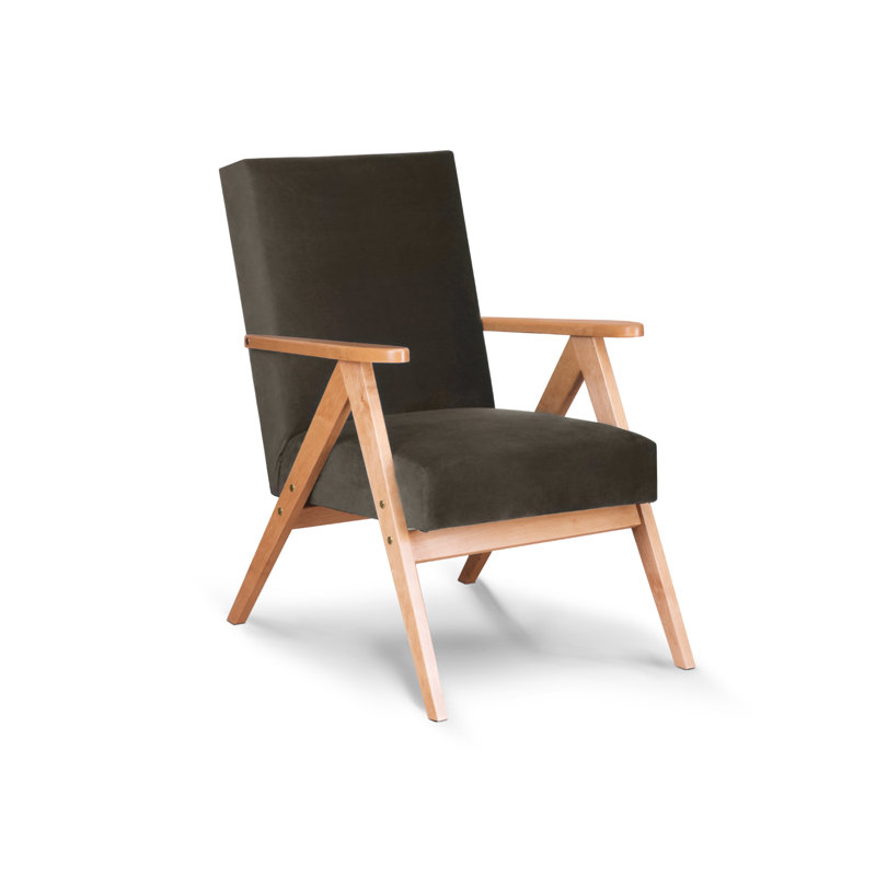 Upholstered Armchair, Brown