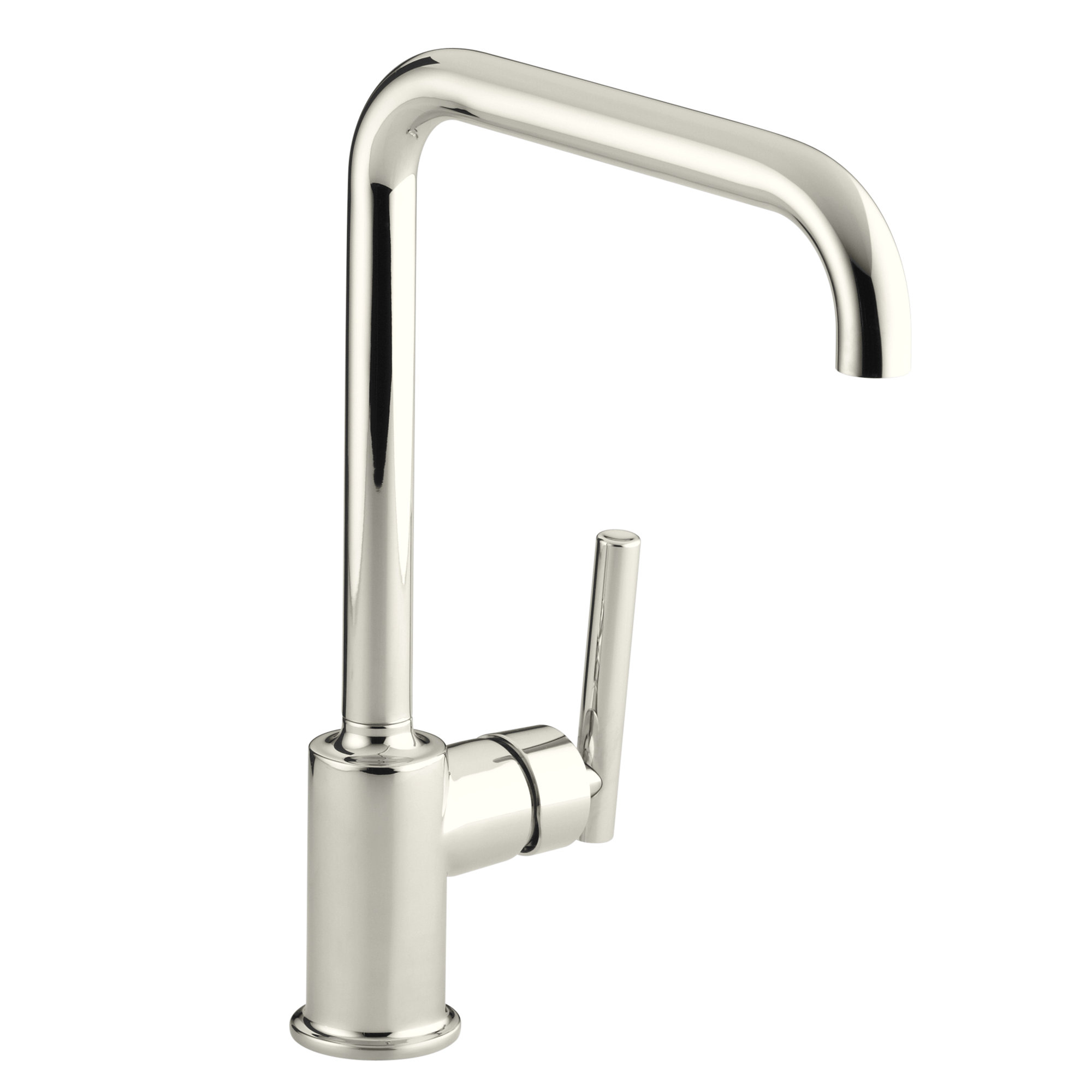 Purist Single-Hole Kitchen Sink Faucet with 8" Spout, Vibrant Polished Nickel