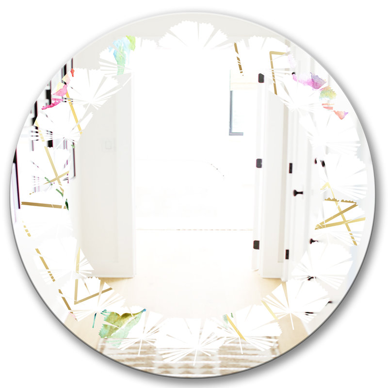 Miroir mural Leaves, H 23,6 po x l 23,6 po