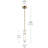 Riven 15.5-inch LED 1-Light Pendant with Clear Fluted Glass-111187503