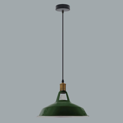 Goggans 1 - Light Green Dome Pendant