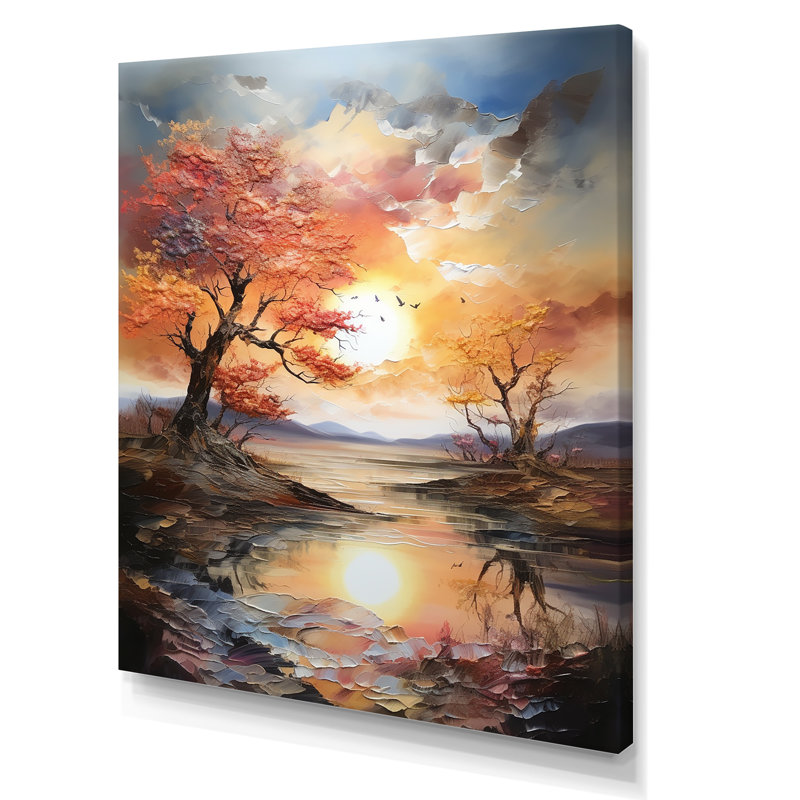 «Sunrise Charm», impression sur toile, Toile tendue, 32" H x 16" W
