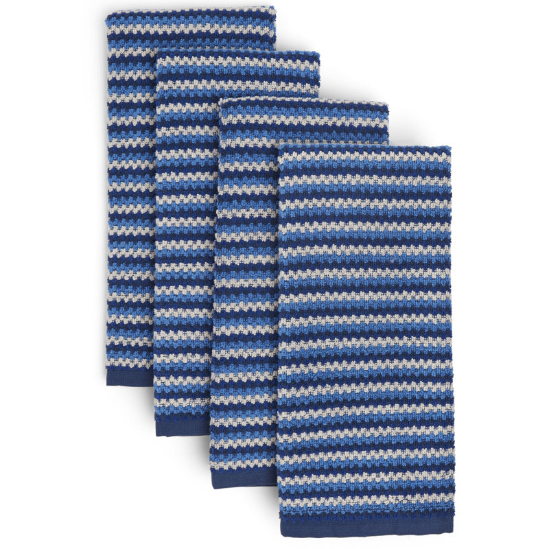 Elize Stripe Jacquard Kitchen Towel Set Kitchen Towel