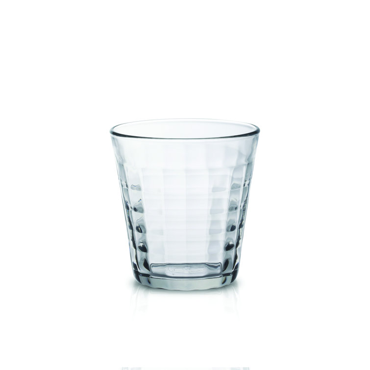 Duralex Prisme 17.5 oz Clear Tempered Glass Tumbler Drinking Glasses, Set of 6