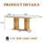 70.08" Rectangular Faux Marble Top Double Pedestal Dining Set-113494507-113494509-122846157