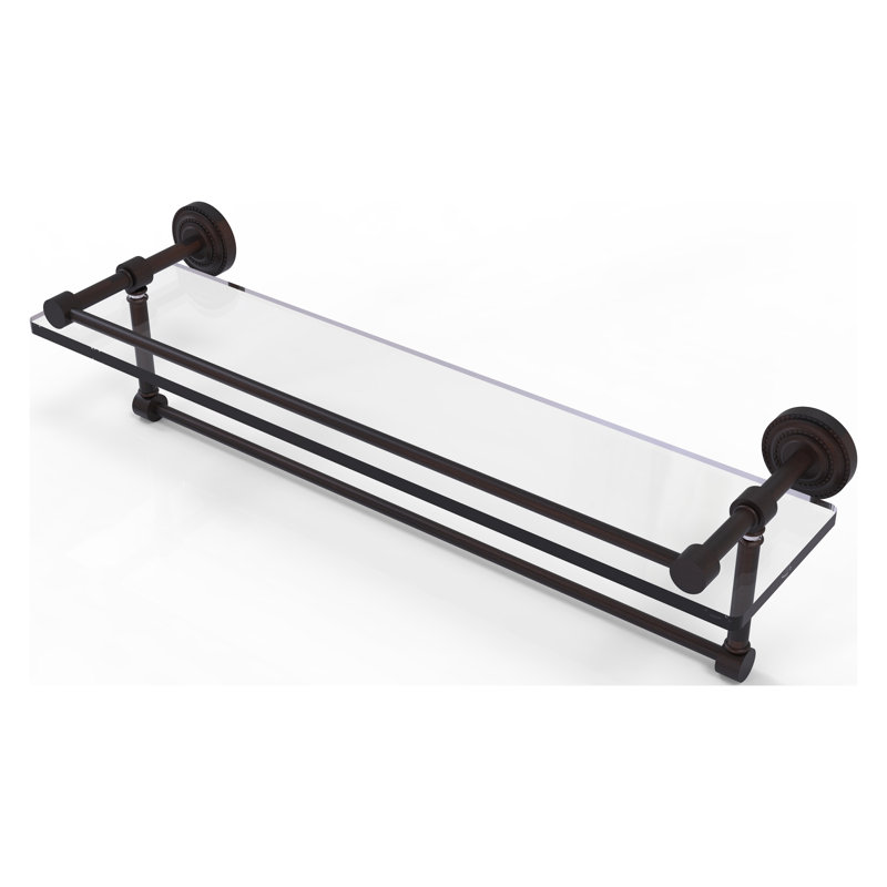 Marchmont Bracket Shelf with Towel Bar, Venetian Bronze