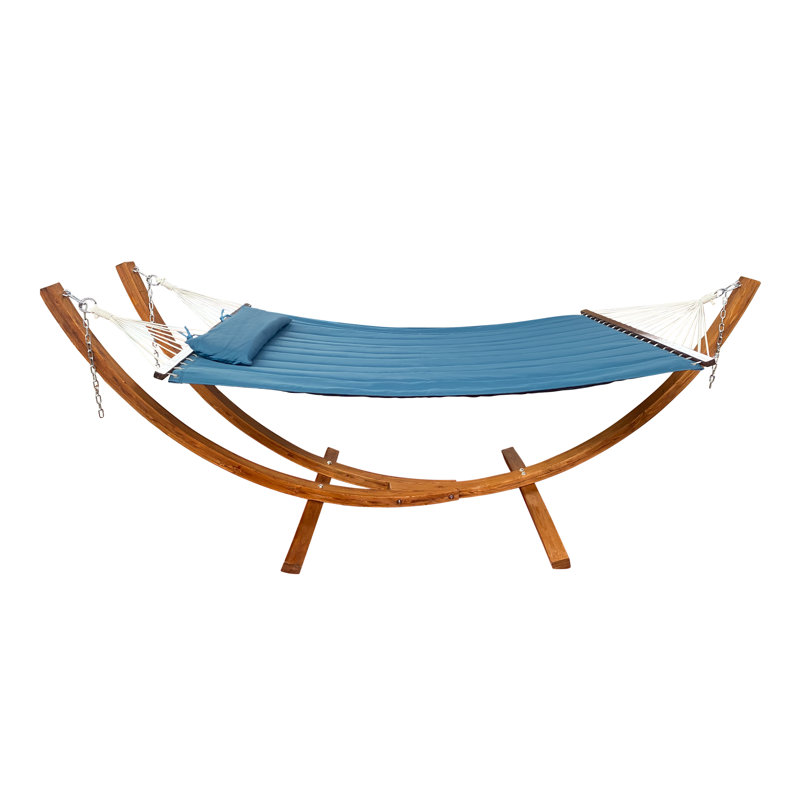 Double Classic Hammock with Stand, Blue