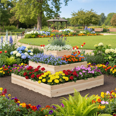 Wood Raised Garden Bed