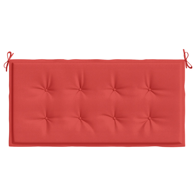 Outdoor Seat Cushion, Red, 1.2" H x 39.4" W x 19.7" D