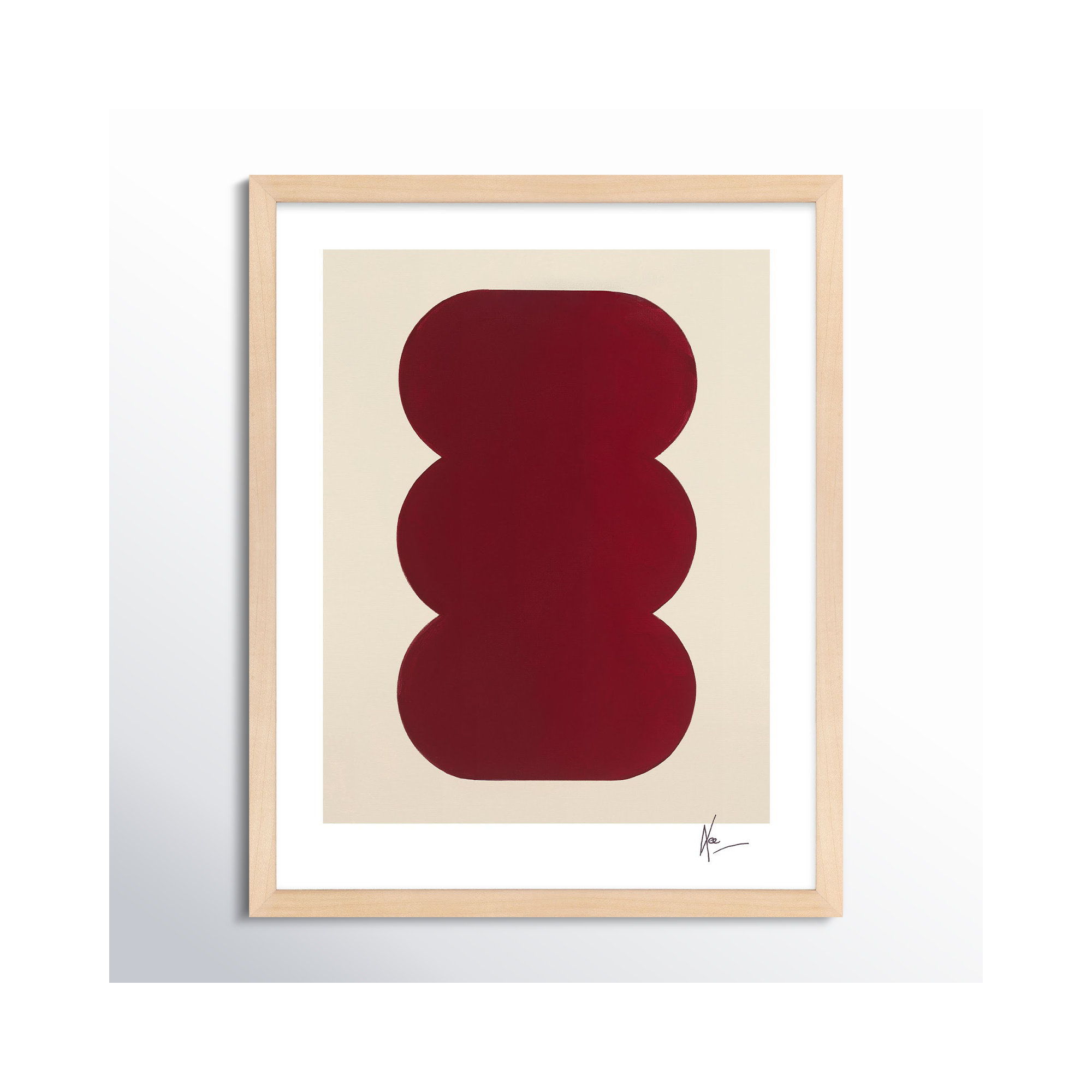 Keyhole 1 by Lee Lessem, 20" H x 16" W x 1.25" D, Maple Framed