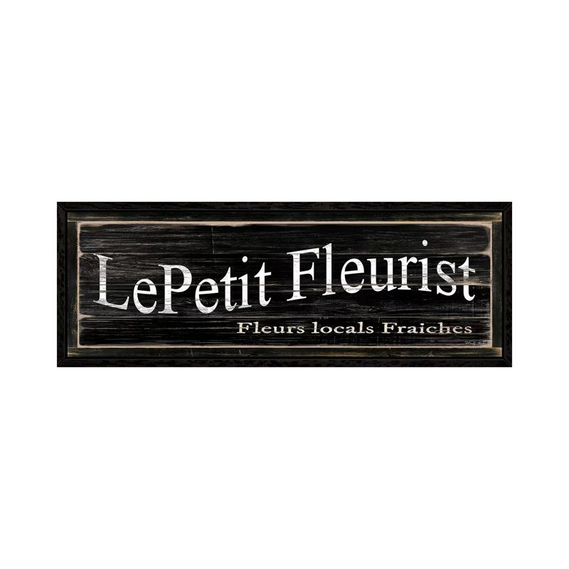 LePetit Fleurist by Cindy Jacobs - Panoramic Print on Canvas, 50.8cm H x 152.4cm W x 3.81cm D, Black Framed Canvas