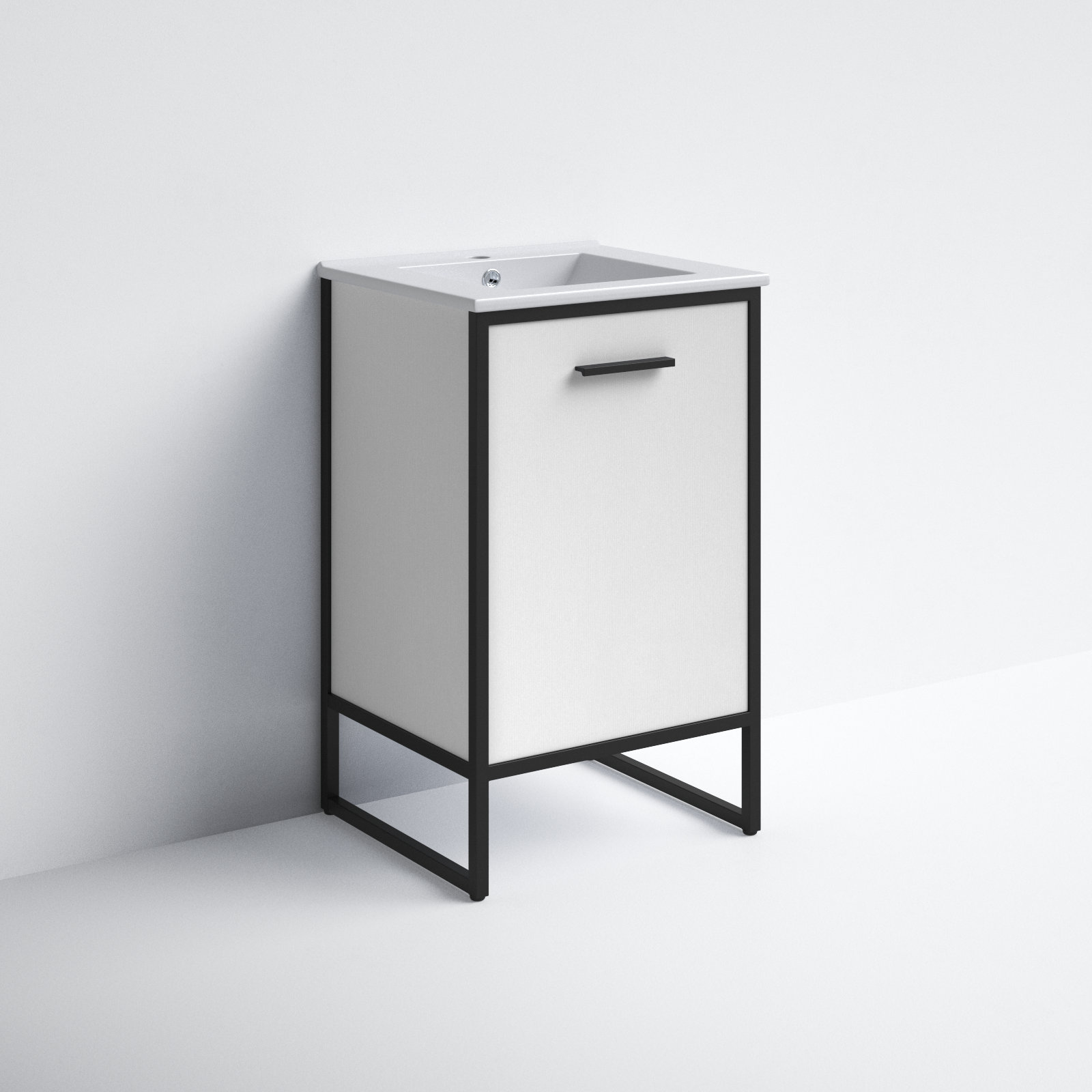 Saray 20'' Single Bathroom Vanity, White
