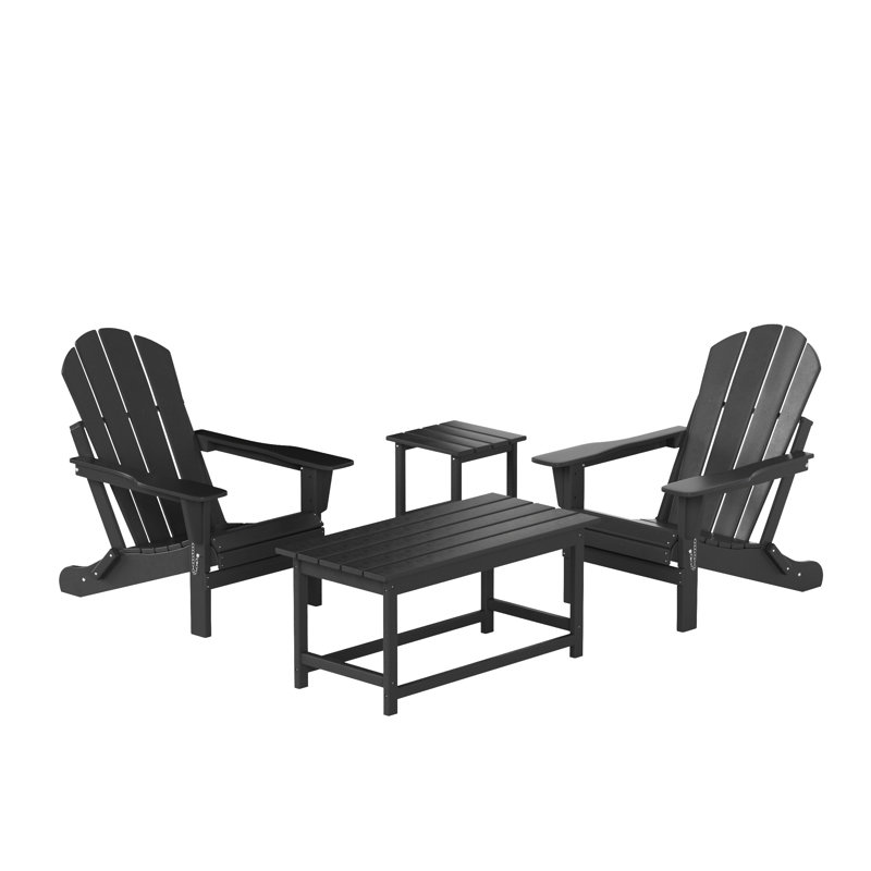 Laguna Foldable Outdoor Adirondack Chair, Gray