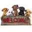Statue de chiot parade amusante