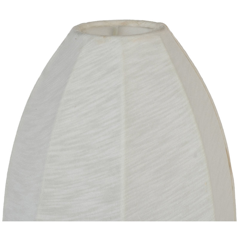 Markham Off White Stretch Fabric Table Lamp, Off White