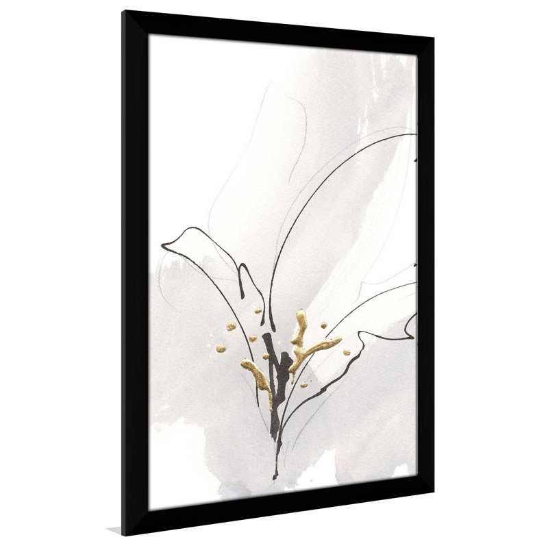 Gris froid - peinture, L 27,5 po x H 39,5 po, Cadre noir