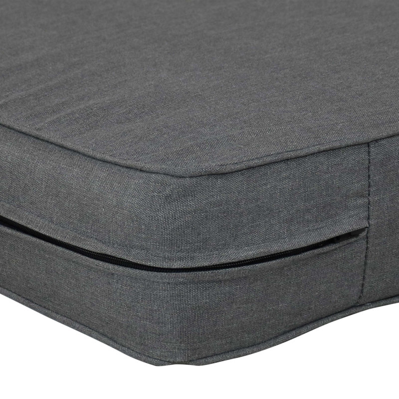 Ensemble de coussins de siège et de dossier 24 po x 24 po - Gris, gris