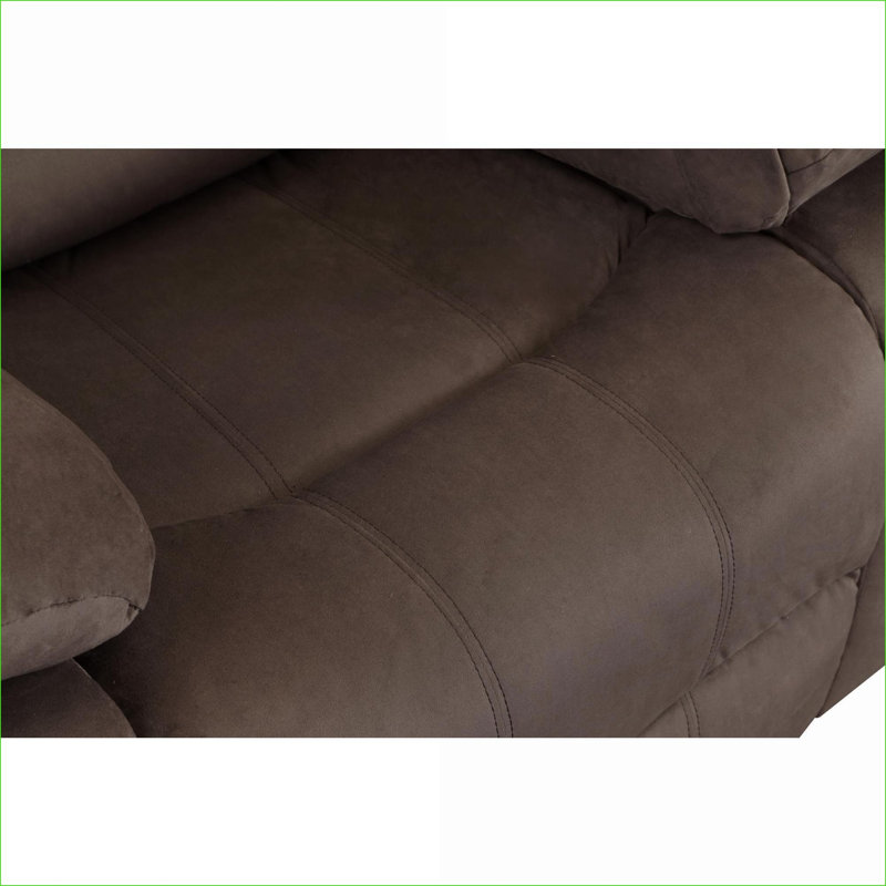 Causeuse | Structure transitionnelle en microfibre 2 places, support lombaire, base en acier inoxydable | Beige | Salon