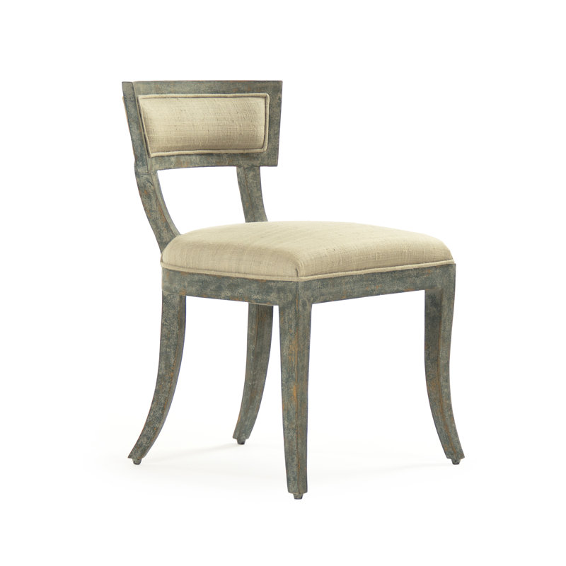 Upholstered Side Chair, Sage Green