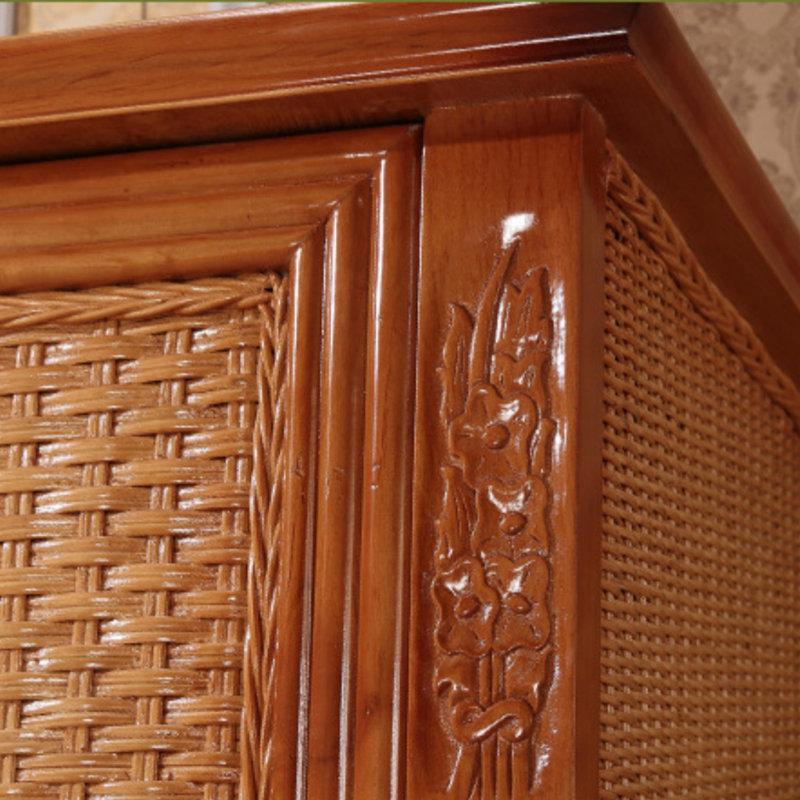 Simple Rattan Wardrobe